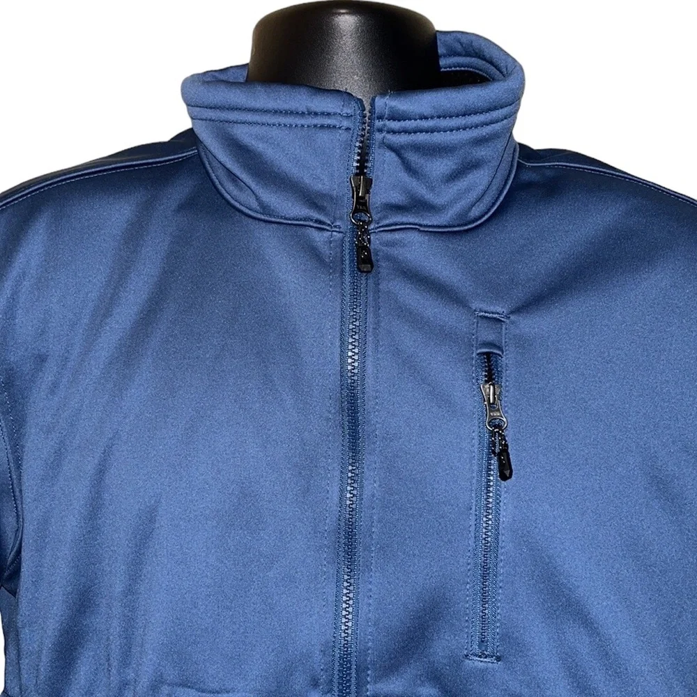 Swiss Tech Blue Soft Shell Jacket~Zip Front~M